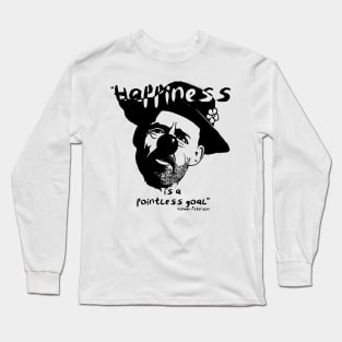 Sad Clown B/W Long Sleeve T-Shirt